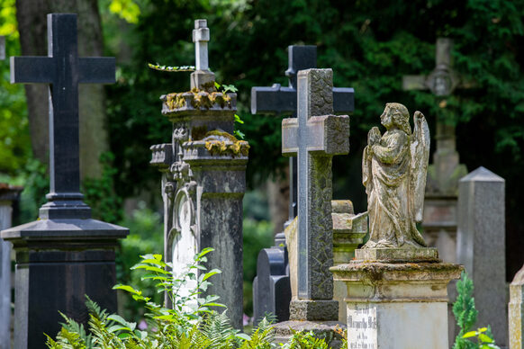 Historische Grabsteine auf dem Alten Friedhof Bonn