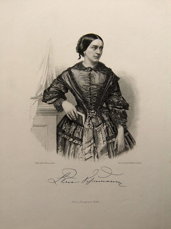 Historisches Porträt von Clara Schumann