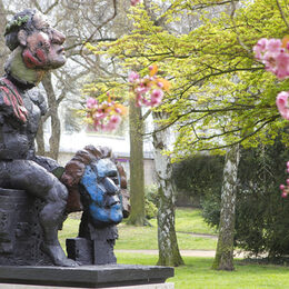 Beethovenskulptur von Markus Lüpertz im Stadtgarten Bonn