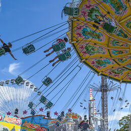 Kettenkarussel und Riesenrad