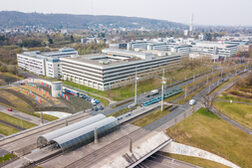 Drohnenaufnahme des Landesbehördenhaus