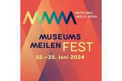 Das Bild zeigt das Logo zum Museumsmeilenfest Bonn 2024.