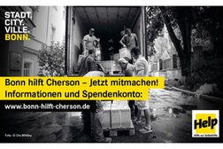 "Help - Hilfe zur Selbsthilfe" und Stadt Bonn rufen zur Unterstützung für Cherson auf.