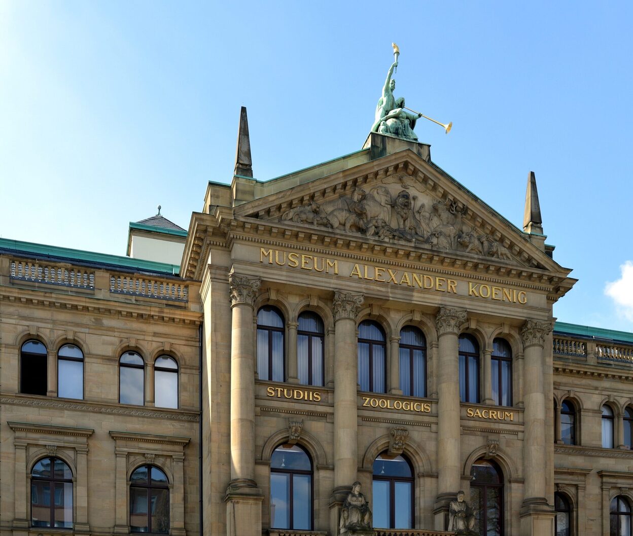 Detailaufnahme des Eingangsportals Museum Koenig