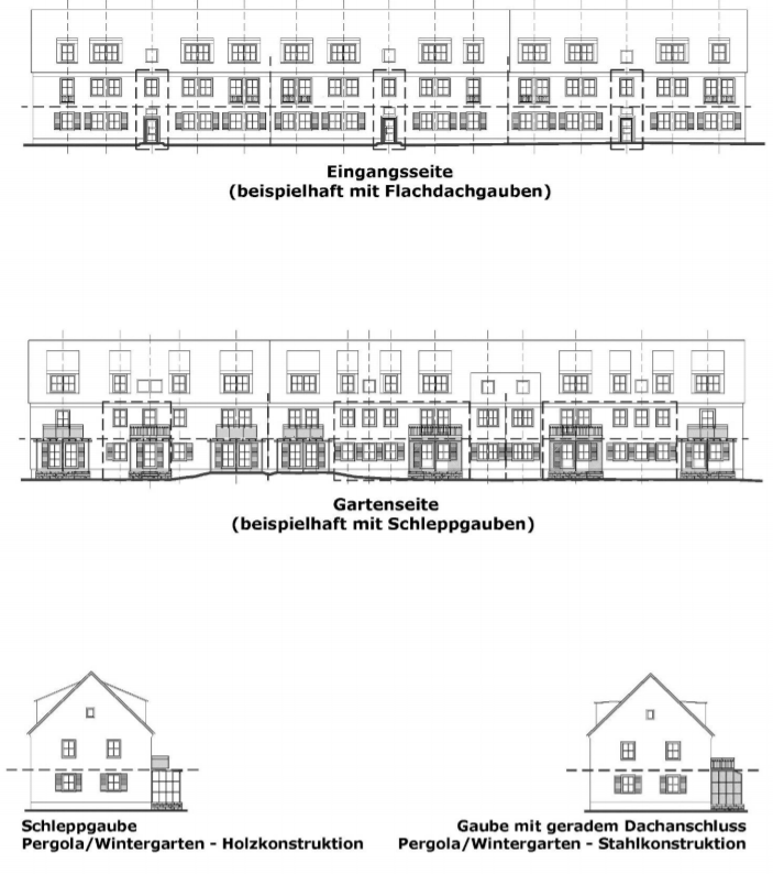 Darstellung einer Beispielstraße