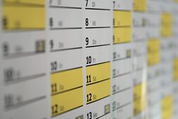 Ausschnitt eines Kalenderblatts