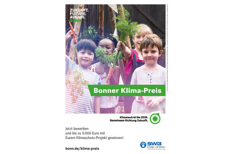 Plakat zum Bonner Klima-Preis