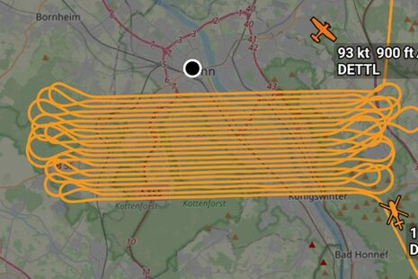 Bildflug über Bonn