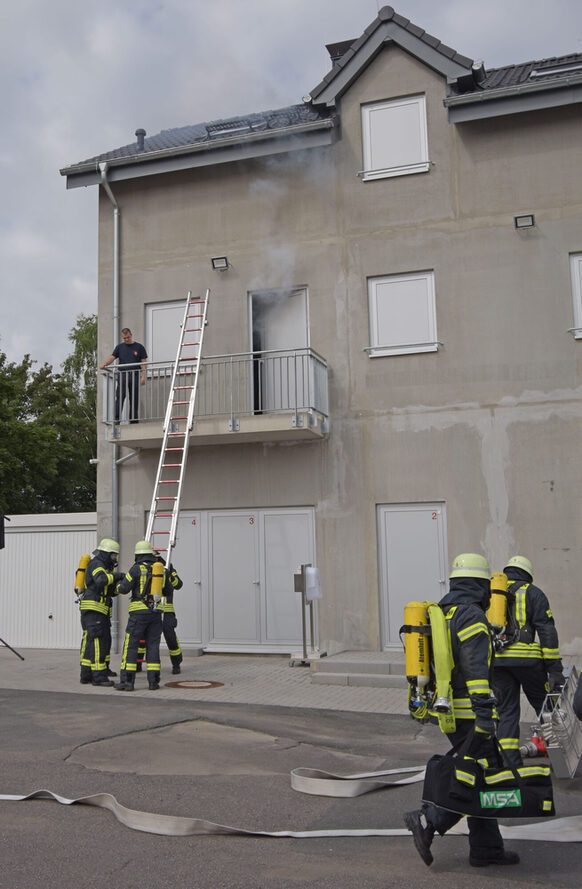 Demonstrationsübung der Feuerwehr