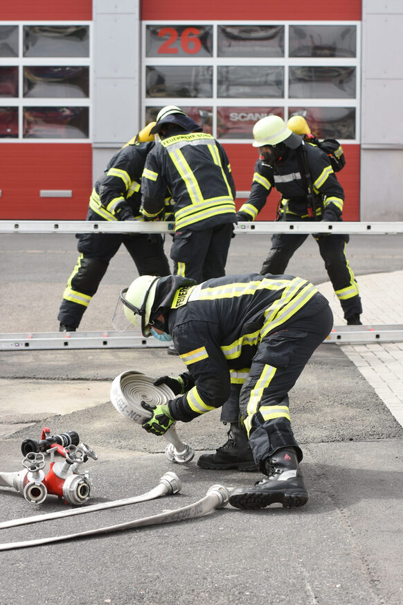 Demonstrationsübung der Feuerwehr