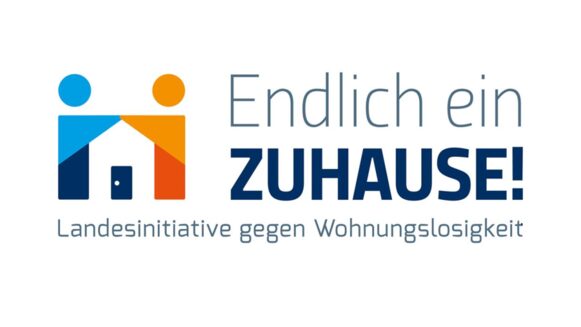 Logo der Landesinitiative "Endlich ein Zuhause"