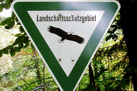 Schild Landschaftsschutzgebiet