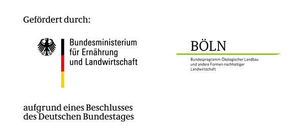 Förder-Logo des Bundesministeriums für Ernährung und Landwirtschaft/BÖLN