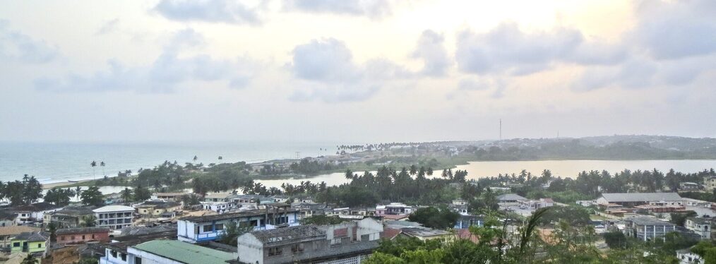 Überblick über die Fosu-Lagune in Cape Coast