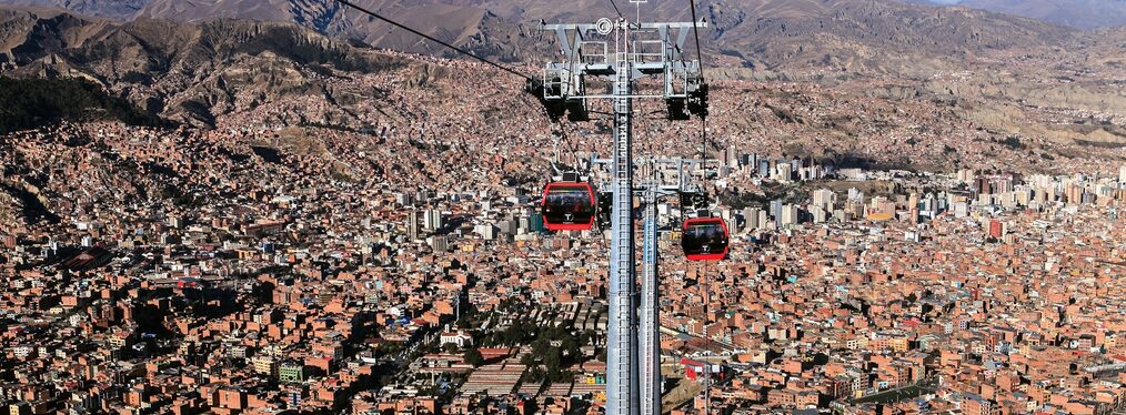 Die Seilbahn in La Paz