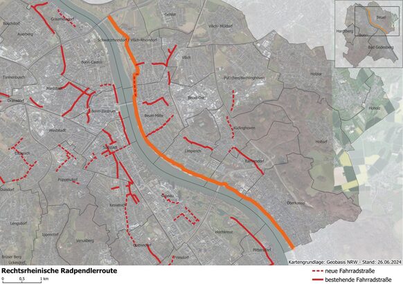 Rechtsrheinische Radpendlerroute