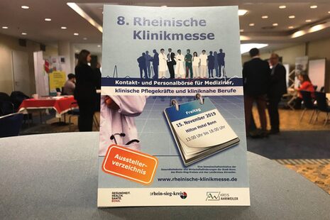 Plakat zur achten Rheinischen Klinikmesse aus dem Jahr 2019