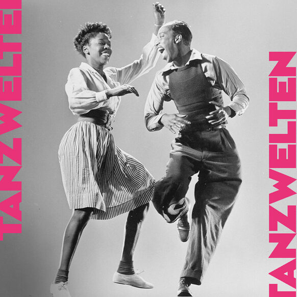 Leon James and Willa Mae Ricker demonstrating a step of the Lindy Hop